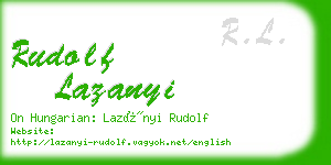 rudolf lazanyi business card